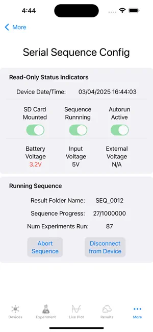 Serial Sequence Configuration